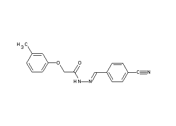 N'-(4-cyanobenzylidene)-2-(3-methylphenoxy)acetohydrazide