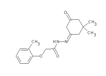 N'-(3,3-dimethyl-5-oxocyclohexylidene)-2-(2-methylphenoxy)acetohydrazide - Click Image to Close