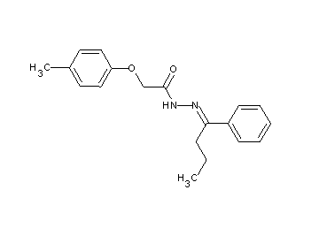 2-(4-methylphenoxy)-N'-(1-phenylbutylidene)acetohydrazide