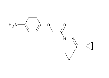 N'-(dicyclopropylmethylene)-2-(4-methylphenoxy)acetohydrazide