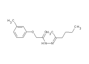 N'-(1-methylpentylidene)-2-(3-methylphenoxy)acetohydrazide
