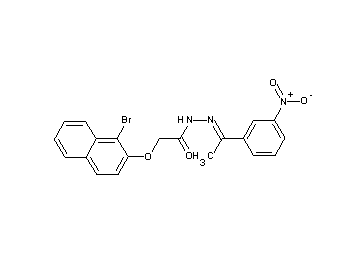 2-[(1-bromo-2-naphthyl)oxy]-N'-[1-(3-nitrophenyl)ethylidene]acetohydrazide