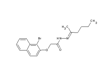 2-[(1-bromo-2-naphthyl)oxy]-N'-(1-methylpentylidene)acetohydrazide
