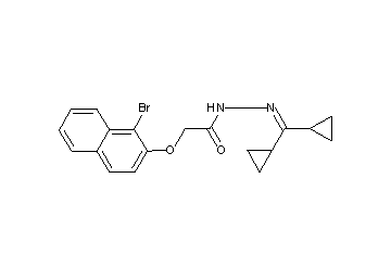 2-[(1-bromo-2-naphthyl)oxy]-N'-(dicyclopropylmethylene)acetohydrazide
