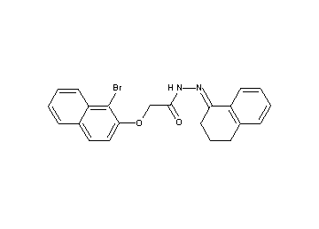 2-[(1-bromo-2-naphthyl)oxy]-N'-(3,4-dihydro-1(2H)-naphthalenylidene)acetohydrazide