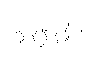 3-iodo-4-methoxy-N'-[1-(2-thienyl)ethylidene]benzohydrazide