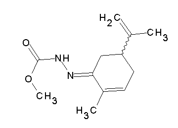 methyl 2-(5-isopropenyl-2-methyl-2-cyclohexen-1-ylidene)hydrazinecarboxylate