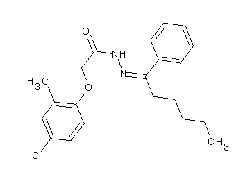 2-(4-chloro-2-methylphenoxy)-N'-(1-phenylhexylidene)acetohydrazide