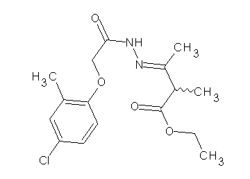 ethyl 3-{[(4-chloro-2-methylphenoxy)acetyl]hydrazono}-2-methylbutanoate