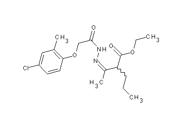 ethyl 2-{N-[(4-chloro-2-methylphenoxy)acetyl]ethanehydrazonoyl}pentanoate