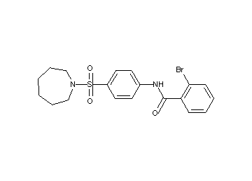 N-[4-(1-azepanylsulfonyl)phenyl]-2-bromobenzamide