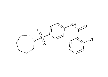 N-[4-(1-azepanylsulfonyl)phenyl]-2-chlorobenzamide - Click Image to Close