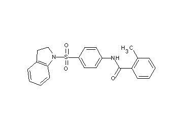 N-[4-(2,3-dihydro-1H-indol-1-ylsulfonyl)phenyl]-2-methylbenzamide