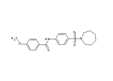 N-[4-(1-azepanylsulfonyl)phenyl]-4-methoxybenzamide