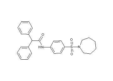 N-[4-(1-azepanylsulfonyl)phenyl]-2,2-diphenylacetamide