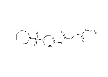 methyl 4-{[4-(1-azepanylsulfonyl)phenyl]amino}-4-oxobutanoate