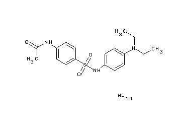 N-[4-({[4-(diethylamino)phenyl]amino}sulfonyl)phenyl]acetamide hydrochloride