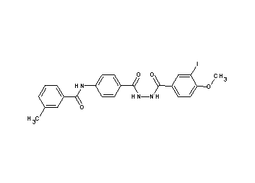 N-(4-{[2-(3-iodo-4-methoxybenzoyl)hydrazino]carbonyl}phenyl)-3-methylbenzamide