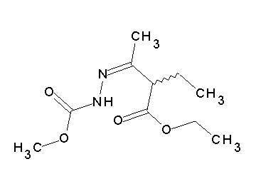 methyl 2-[2-(ethoxycarbonyl)-1-methylbutylidene]hydrazinecarboxylate