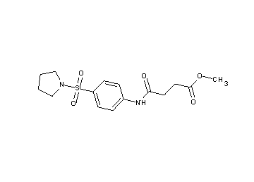 methyl 4-oxo-4-{[4-(1-pyrrolidinylsulfonyl)phenyl]amino}butanoate