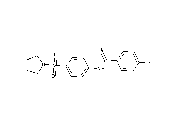 4-fluoro-N-[4-(1-pyrrolidinylsulfonyl)phenyl]benzamide