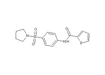 N-[4-(1-pyrrolidinylsulfonyl)phenyl]-2-thiophenecarboxamide