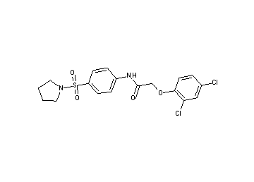 2-(2,4-dichlorophenoxy)-N-[4-(1-pyrrolidinylsulfonyl)phenyl]acetamide - Click Image to Close