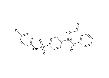 2-{[(4-{[(4-fluorophenyl)amino]sulfonyl}phenyl)amino]carbonyl}benzoic acid
