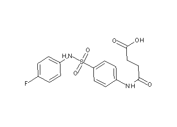 4-[(4-{[(4-fluorophenyl)amino]sulfonyl}phenyl)amino]-4-oxobutanoic acid
