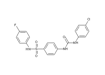 4-({[(4-chlorophenyl)amino]carbonyl}amino)-N-(4-fluorophenyl)benzenesulfonamide
