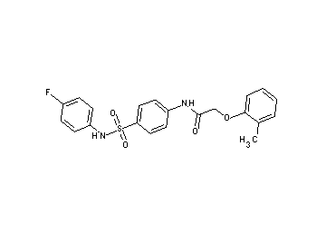 N-(4-{[(4-fluorophenyl)amino]sulfonyl}phenyl)-2-(2-methylphenoxy)acetamide