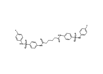 N,N'-bis(4-{[(4-fluorophenyl)amino]sulfonyl}phenyl)hexanediamide