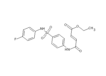 ethyl 4-[(4-{[(4-fluorophenyl)amino]sulfonyl}phenyl)amino]-4-oxo-2-butenoate