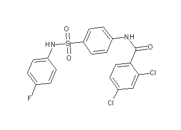 2,4-dichloro-N-(4-{[(4-fluorophenyl)amino]sulfonyl}phenyl)benzamide