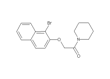 1-{[(1-bromo-2-naphthyl)oxy]acetyl}piperidine