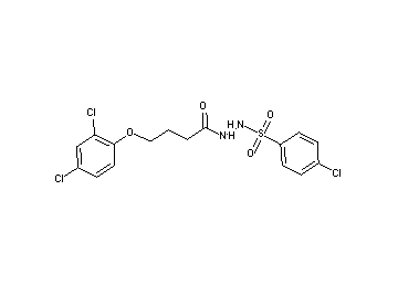 N'-[(4-chlorophenyl)sulfonyl]-4-(2,4-dichlorophenoxy)butanohydrazide