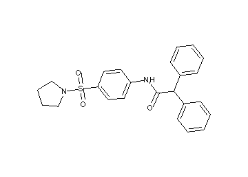 2,2-diphenyl-N-[4-(1-pyrrolidinylsulfonyl)phenyl]acetamide