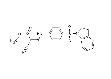 methyl cyano{[4-(2,3-dihydro-1H-indol-1-ylsulfonyl)phenyl]hydrazono}acetate