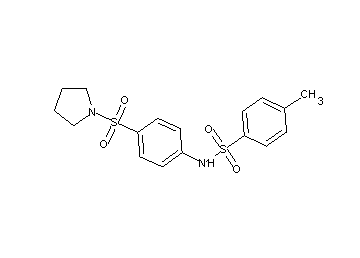 4-methyl-N-[4-(1-pyrrolidinylsulfonyl)phenyl]benzenesulfonamide