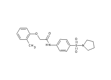 2-(2-methylphenoxy)-N-[4-(1-pyrrolidinylsulfonyl)phenyl]acetamide