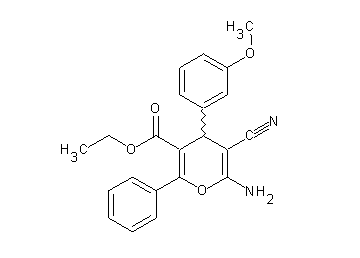ethyl 6-amino-5-cyano-4-(3-methoxyphenyl)-2-phenyl-4H-pyran-3-carboxylate