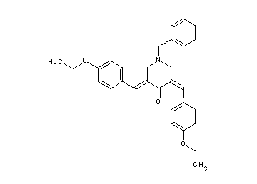 1-benzyl-3,5-bis(4-ethoxybenzylidene)-4-piperidinone