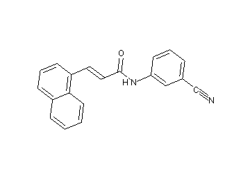 N-(3-cyanophenyl)-3-(1-naphthyl)acrylamide