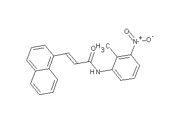 N-(2-methyl-3-nitrophenyl)-3-(1-naphthyl)acrylamide - Click Image to Close