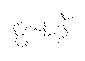 N-(2-fluoro-5-nitrophenyl)-3-(1-naphthyl)acrylamide