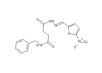 N-benzyl-4-{2-[(5-nitro-2-furyl)methylene]hydrazino}-4-oxobutanamide