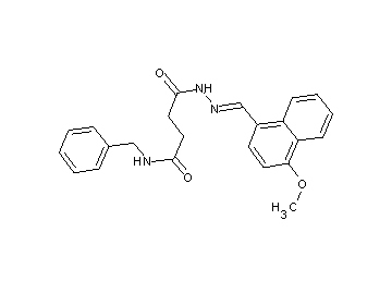 N-benzyl-4-{2-[(4-methoxy-1-naphthyl)methylene]hydrazino}-4-oxobutanamide