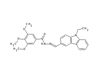 N'-[(9-ethyl-9H-carbazol-3-yl)methylene]-3,4,5-trimethoxybenzohydrazide