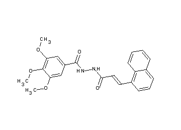 3,4,5-trimethoxy-N'-[3-(1-naphthyl)acryloyl]benzohydrazide