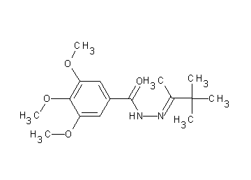 3,4,5-trimethoxy-N'-(1,2,2-trimethylpropylidene)benzohydrazide